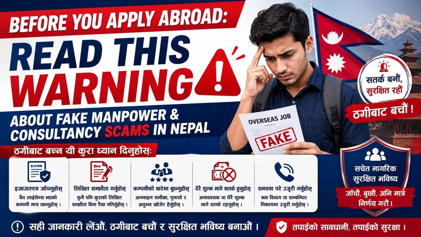 Before You Apply Abroad: Read This Warning About Fake Manpower & Consultancy Scams in Nepal